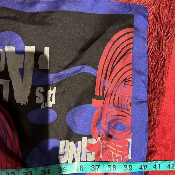 Nene Blanche  vintage Luxury Mulberry Silky Scarf - Picture 15 of 17